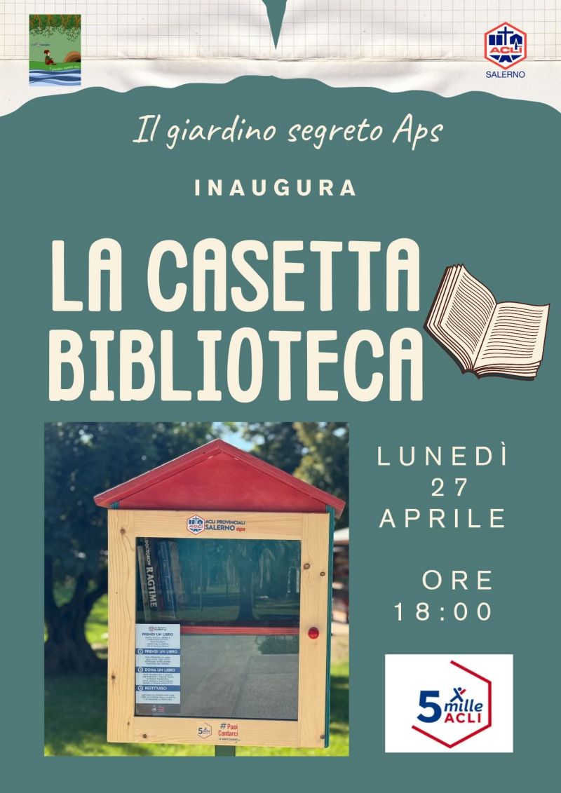 INAUGURAZIONE LA CASETTA BIBLIOTECA - SALERNO