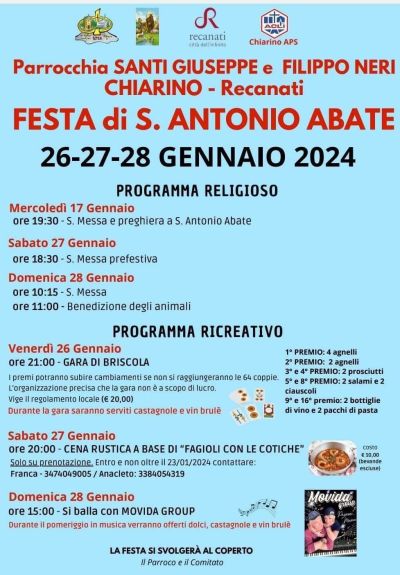 Festa di S. Antonio Abate - Circolo Acli Chiarino (MC)