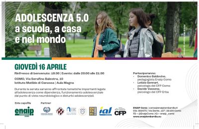 ADOLESCENZA 5.0 A SCUOLA, A CASA E NEL MONDO - ENAIP COMO