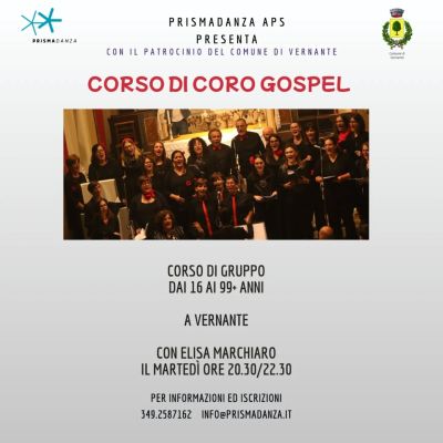 Corso di Coro Gospel - Vernante (CN) - Prismadanza aff. Acli Cuneo (CN)