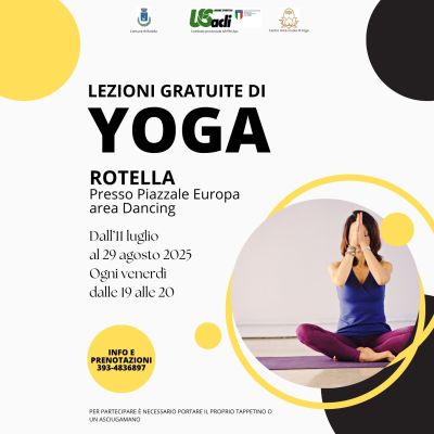Lezioni Gratuite di Yoga - Rotella (AP) - US Acli Marche