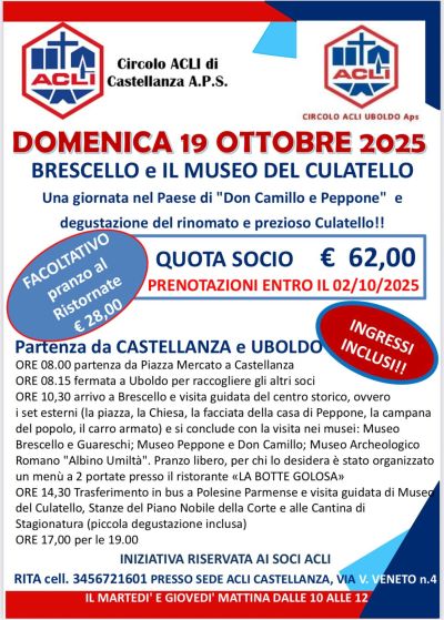 Brescello e Il Museo del Culatello - Castellanza (VA) - Circolo Acli Castellanza (VA)