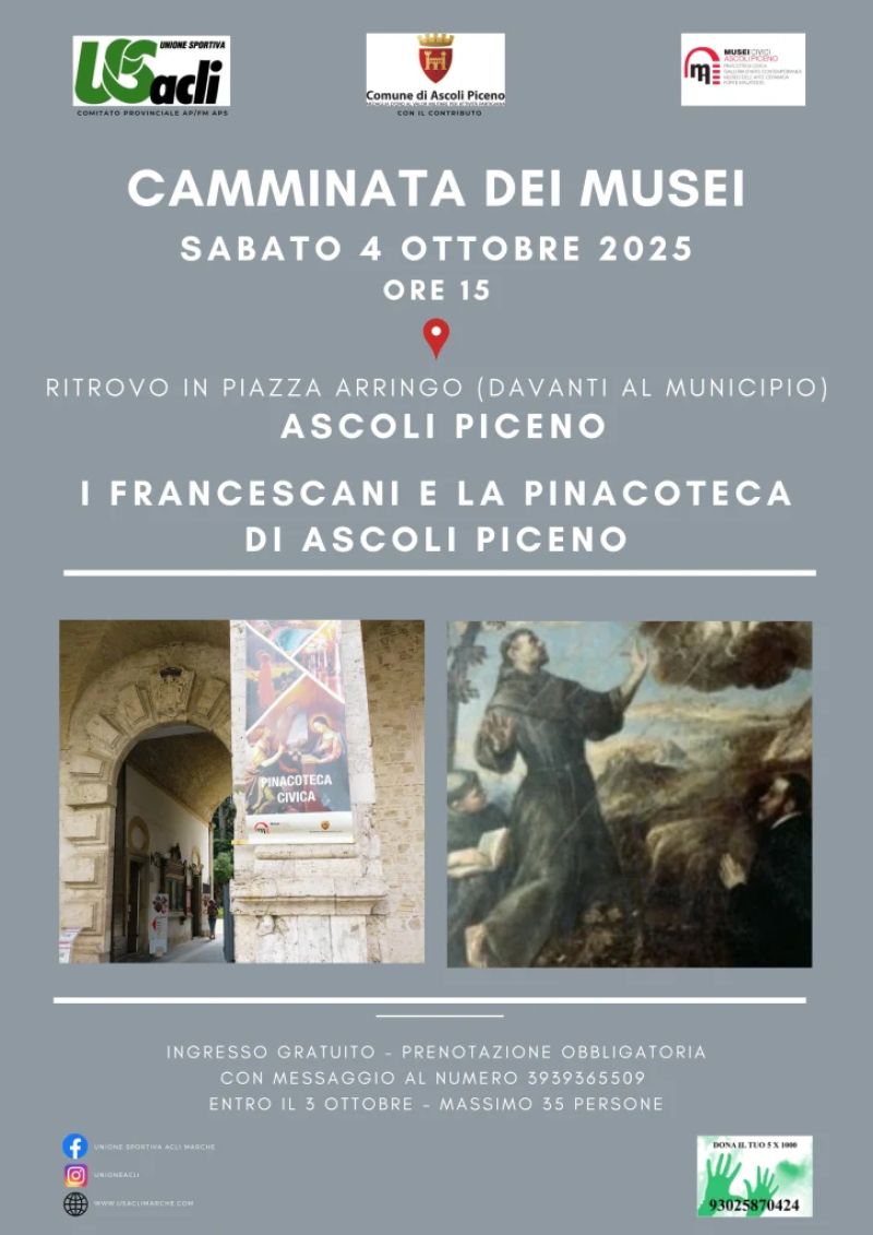 I Francescani e la Pinacoteca di Ascoli Piceno - Ascoli Piceno - US Acli Marche