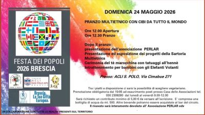 PRANZO MULTIETNICO CON CIBI DA TUTTO IL MONDO - BRESCIA
