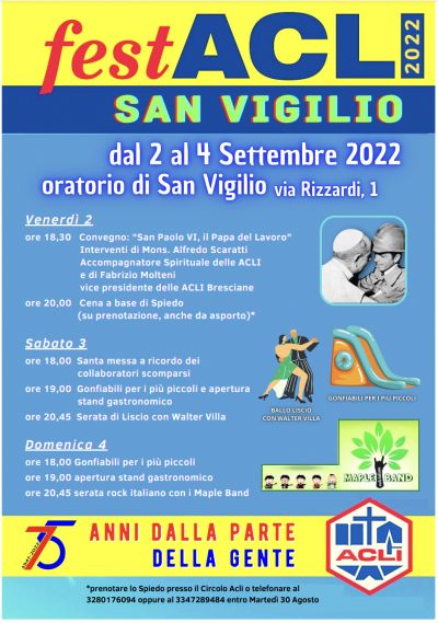Fest&#039;Acli: San Vigilio - Acli Concesio (BS)