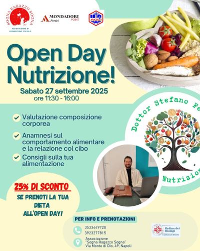 Open Day Nutrizione - Napoli - Circolo Acli Sogna Ragazzo Sogna (NA)