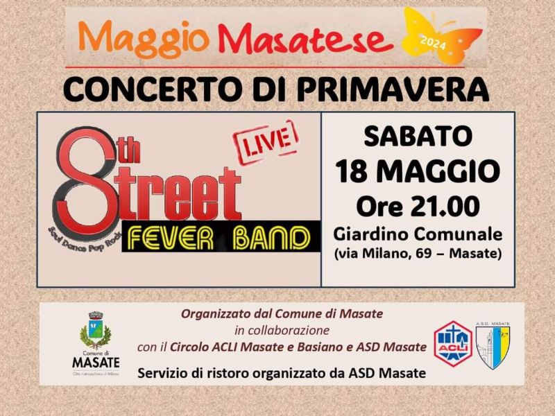 Concerto di Primavera: 8th Street Fever Band - Circolo Acli Masate e Basiano (MI)