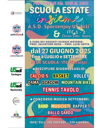 Scuola Estate Insieme - Nuoro - Acli Nuoro e Acli Sardegna