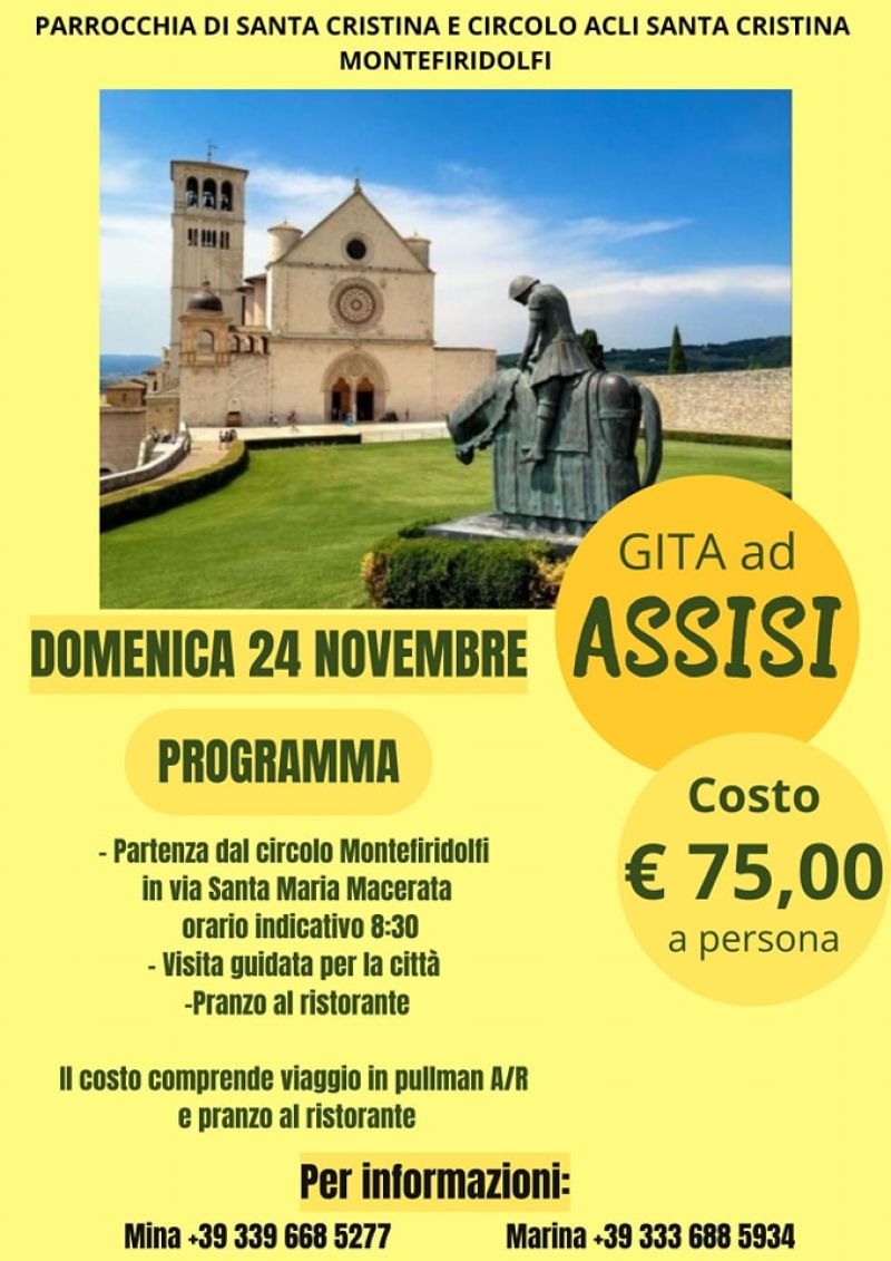 Gita ad Assisi - Circolo Acli Montefiridolfi (FI)