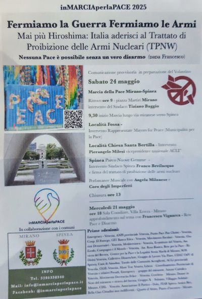 Fermiamo la Guerra Fermiamo le Armi - Circolo Acli Cazzago di Pianiga (VE)