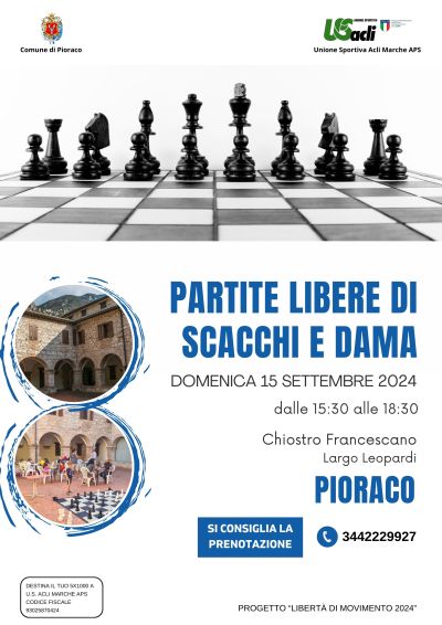 Partite libere di scacchi e dama - US Acli Marche