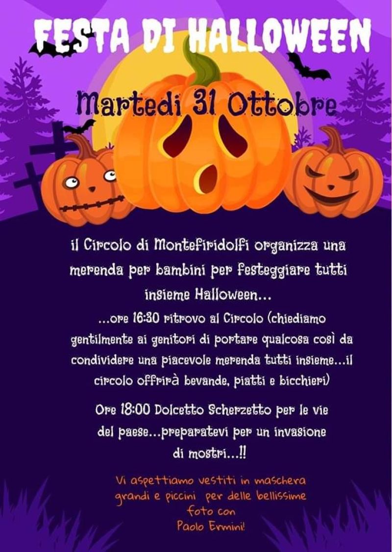 Festa di Halloween - Circolo Acli Montefiridolfi (FI)