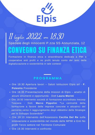 Convegno su finanza etica - Elpis e Acli Firenze (FI)