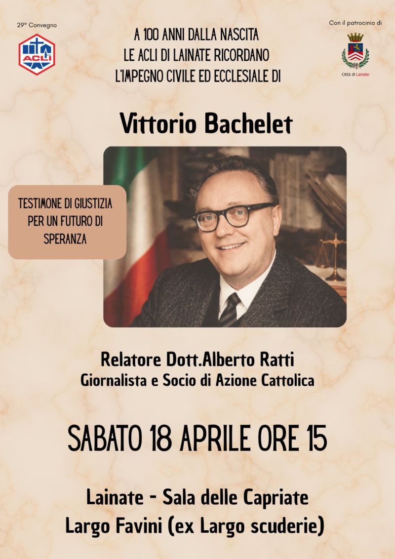 VITTORIO BACHELET - LAINATE