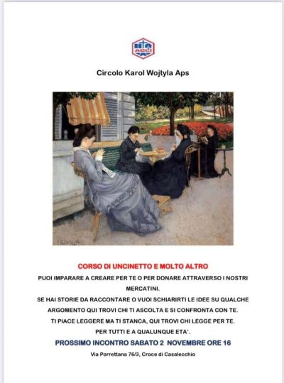 Corso di uncinetto e molto altro - Circolo Acli Karol Wojtyla (BO)