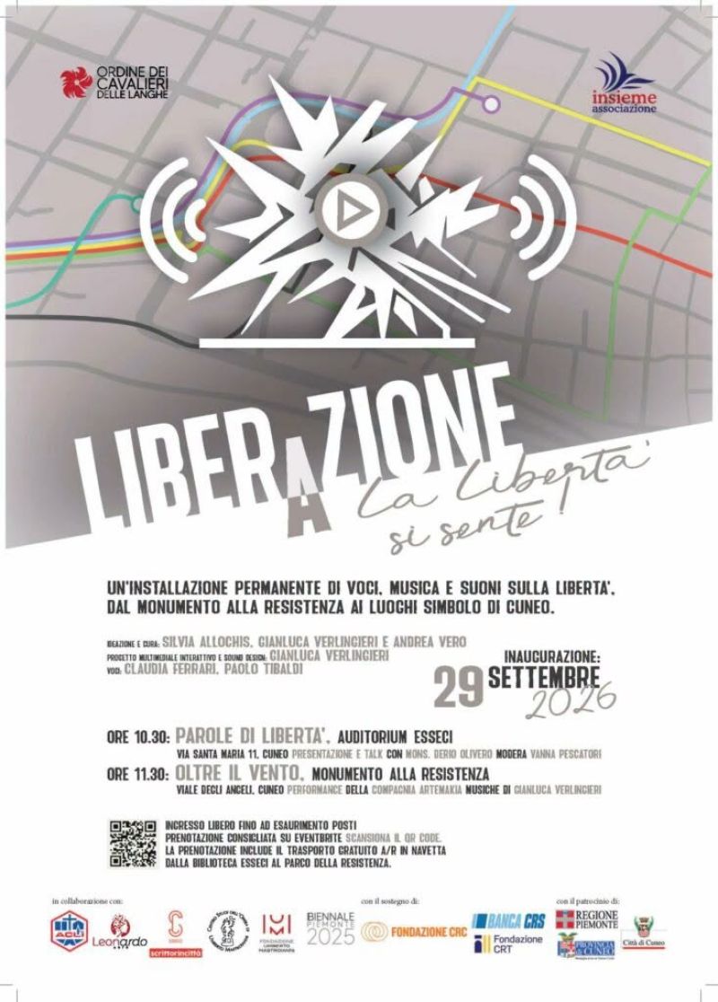 LIBERAZIONE - LA LIBERTA' SI SENTE - INSTALLAZIONE PERMANENTE - CUNEO - ACLI CUNEO