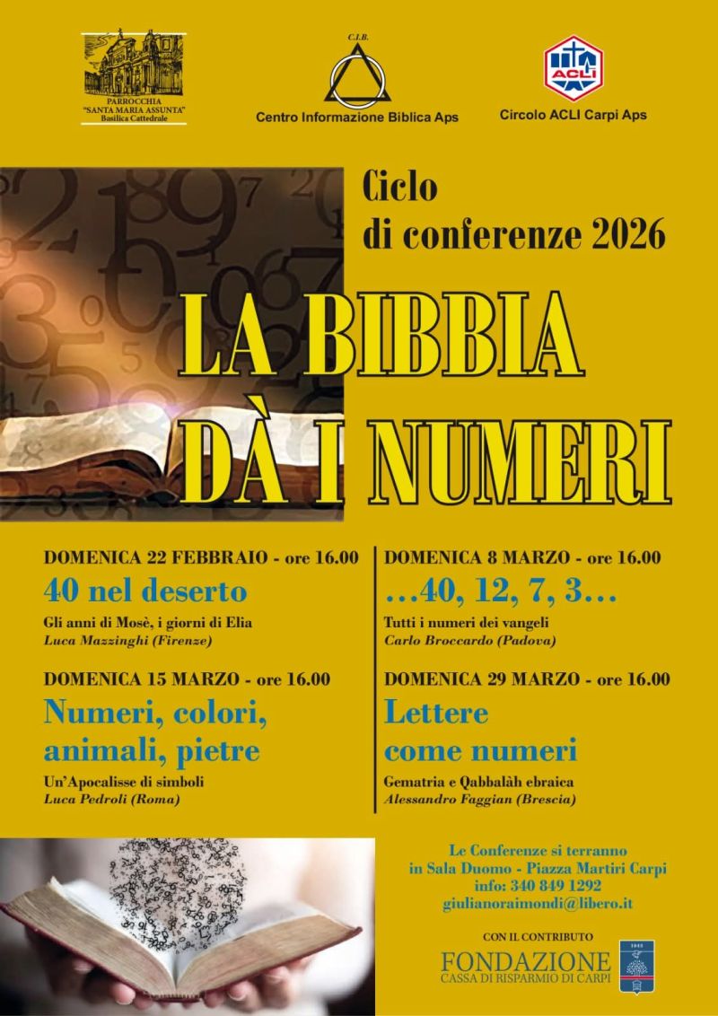 LA BIBBIA DA I NUMERI - CARPI (MO)