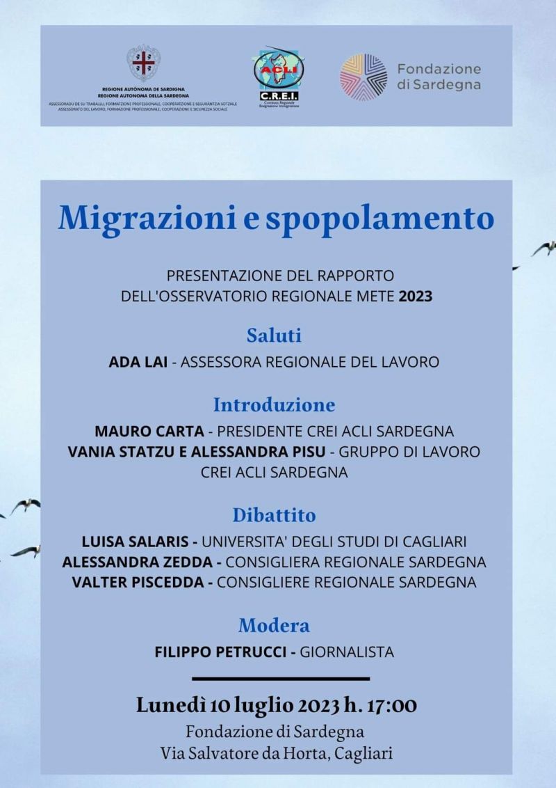 Migrazioni e spopolamento - Crei Acli Sardegna (CA)
