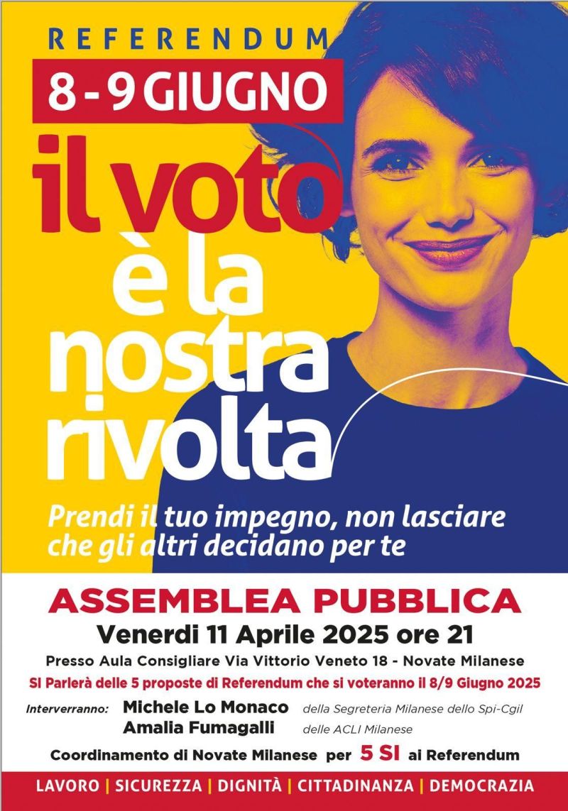 Il voto è la nostra rivolta - Circolo Acli Novate Milanese (MI)