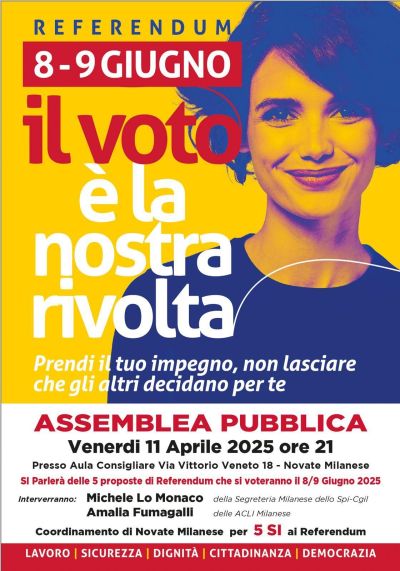 Il voto è la nostra rivolta - Circolo Acli Novate Milanese (MI)