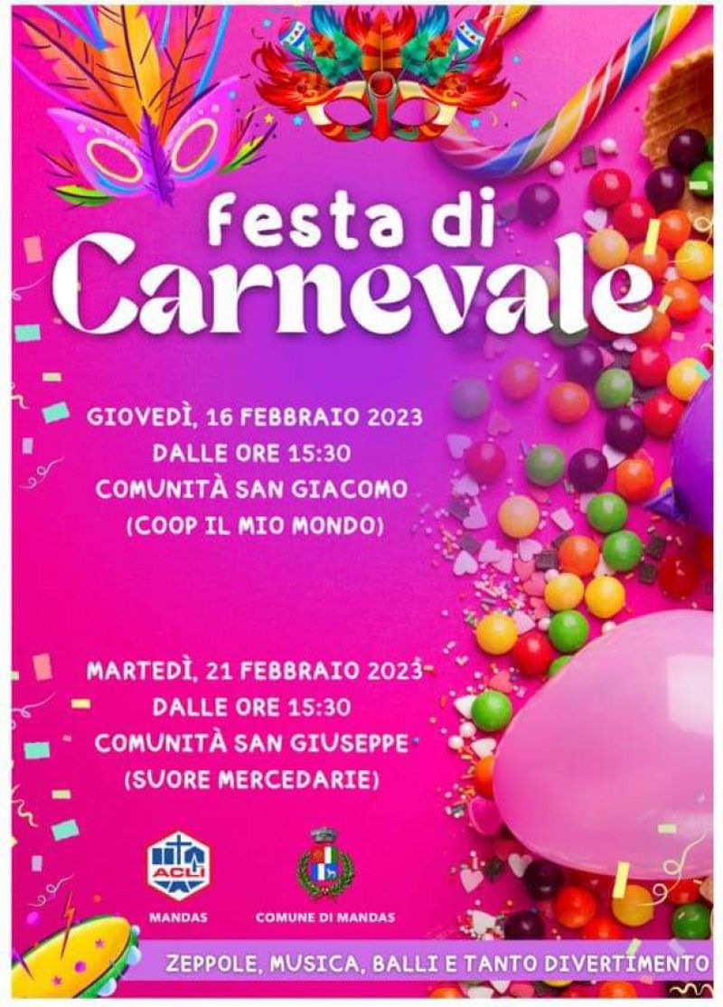 Festa di Carnevale - Circolo Acli Mandas (CA)