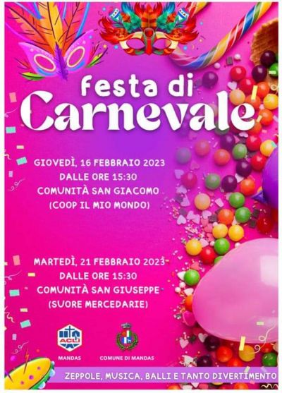 Festa di Carnevale - Circolo Acli Mandas (CA)