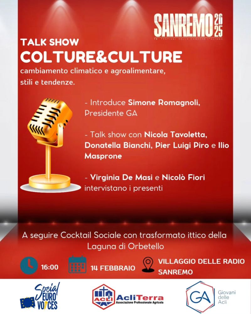 Talk Show "Colture&Culture" - Acli Terra e Giovani delle Acli