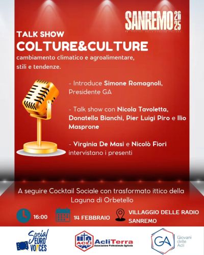 Talk Show "Colture&amp;Culture" - Acli Terra e Giovani delle Acli