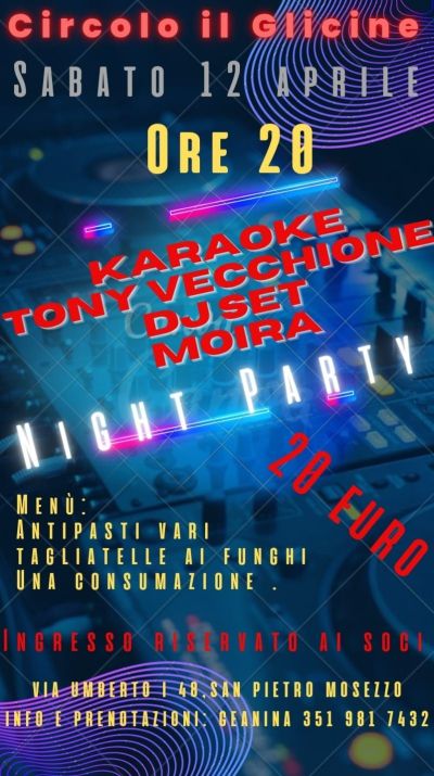 Night Party - Circolo Acli Il Glicine (NO)