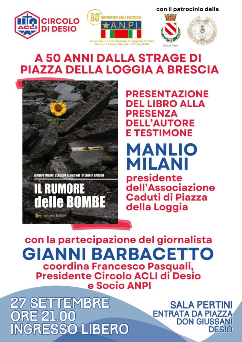 Presentazione del libro &quot;Il Rumore delle Bombe&quot; - Circolo Acli Desio (MI)