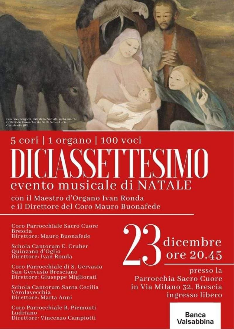 Diciassettesimo evento musicale di Natale - Acli Brescia (BS)