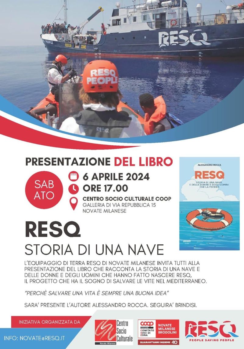 Presentazione del libro "RESQ: Storia di una nave" - Circolo Acli Novate Milanese (MI)