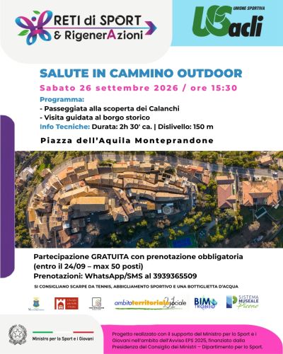 SALUTE IN CAMMINO OUTDOOR - MONTEPRANDONE (AP) - US ACLI ASCOLI PICENO