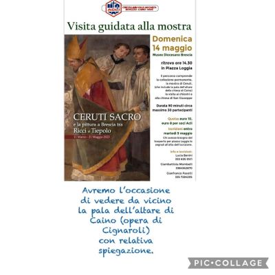 Visita guidata alla mostra &quot;Ceruti Sacro e la pittura a Brescia tra Ricci e Tiepolo&quot; - Circolo della Valle del Garza-Bovezzo-Caino-Nave (BS)