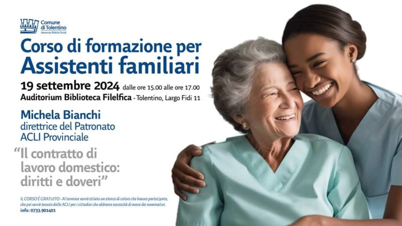 Corso di formazione per assistenti familiari - Acli Macerata (MC)