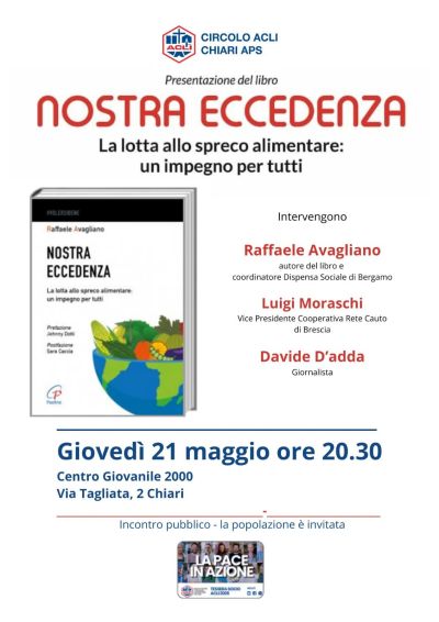 PRESENTAZIONE DEL LIBRO "NOSTRA ECCEDENZA" - CHIARI (BS)