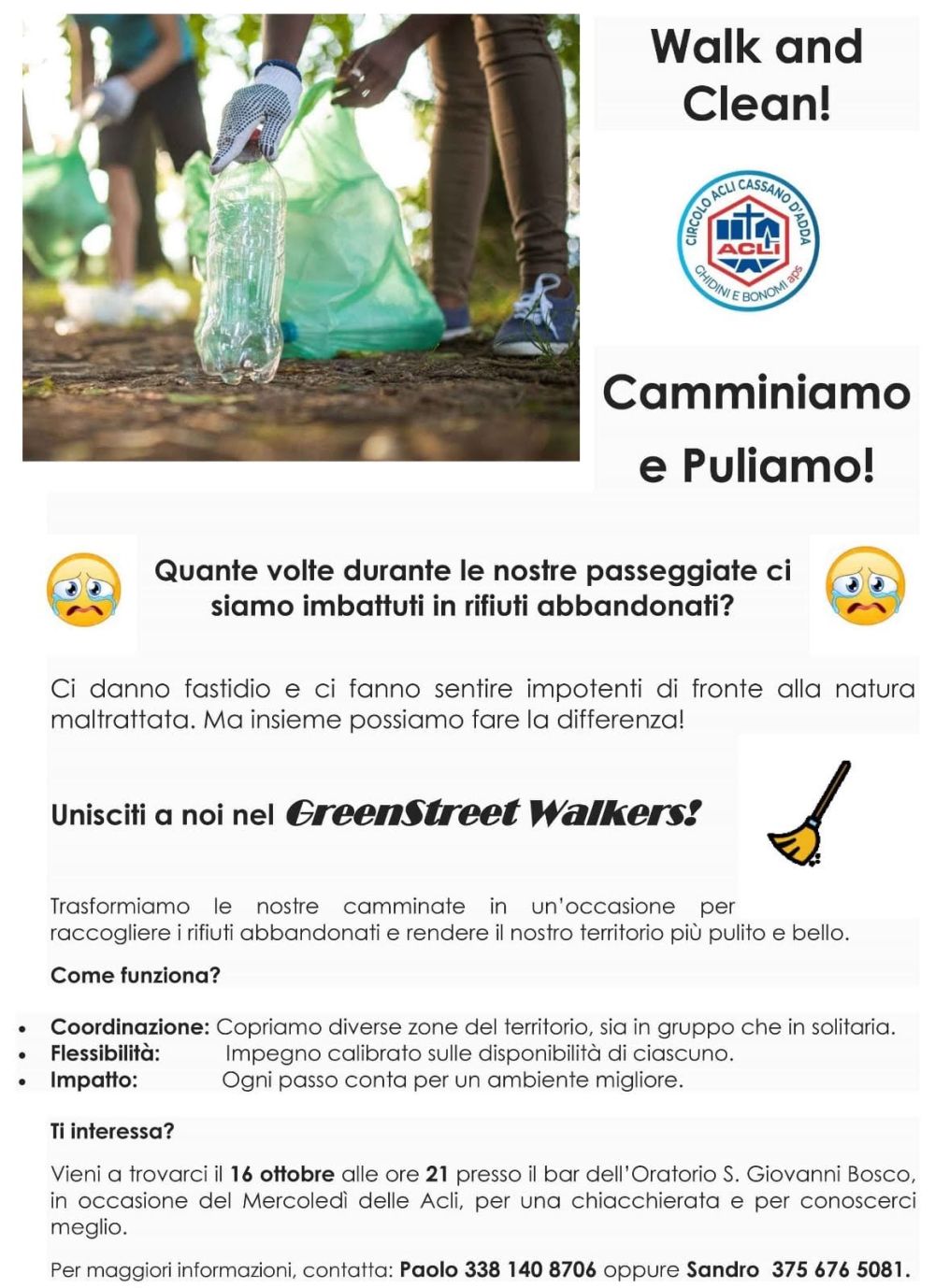 Camminiamo e Puliamo! - CircolO Acli Cassano d&#039;Adda (MI)