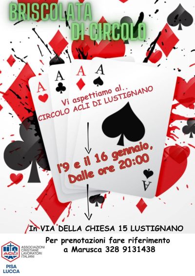Briscolata di circolo - Circolo Acli Lustignano (PI)