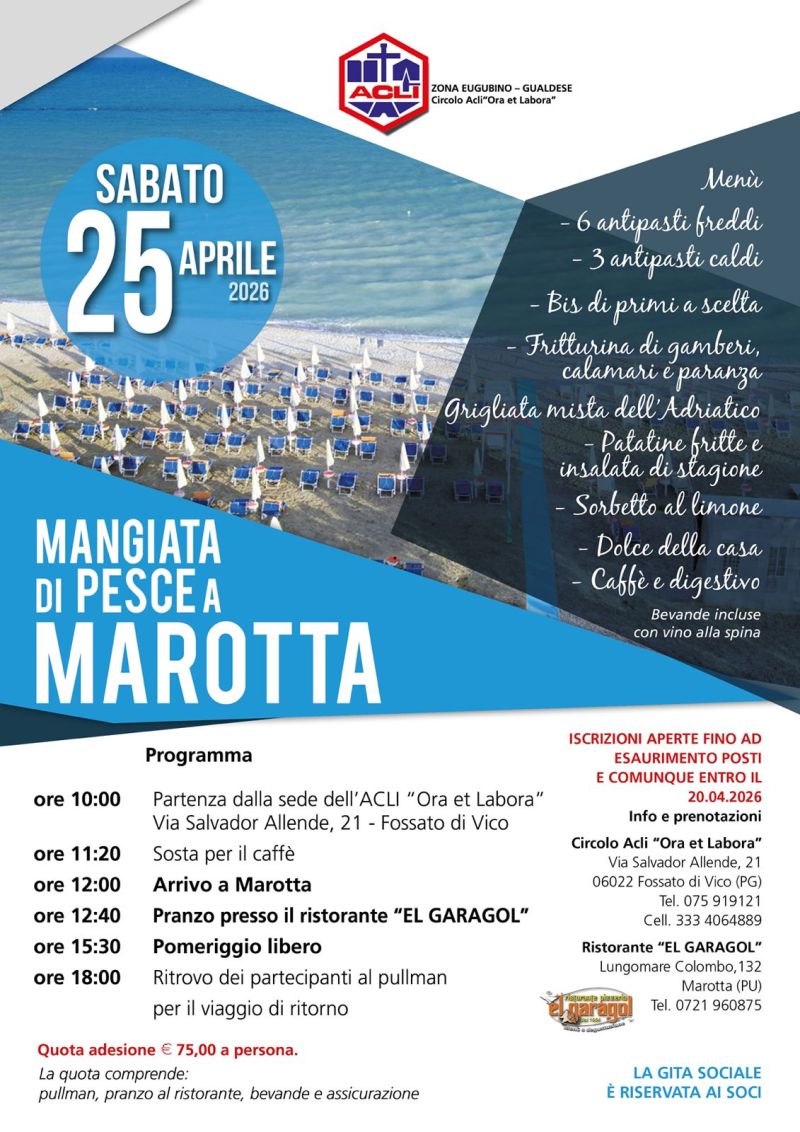 25 APRILE A MAROTTA - FOSSATO DI VICO (PG)