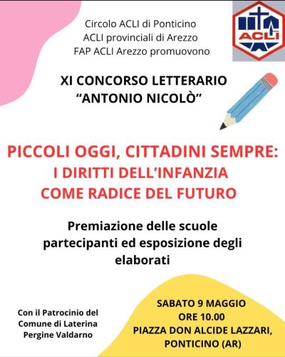 PICCOLI OGGI, CITTADINI SEMPRE: I DIRITTI DELL'INFANZIA COME RADICE DEL FUTURO - PONTICINO (AR)