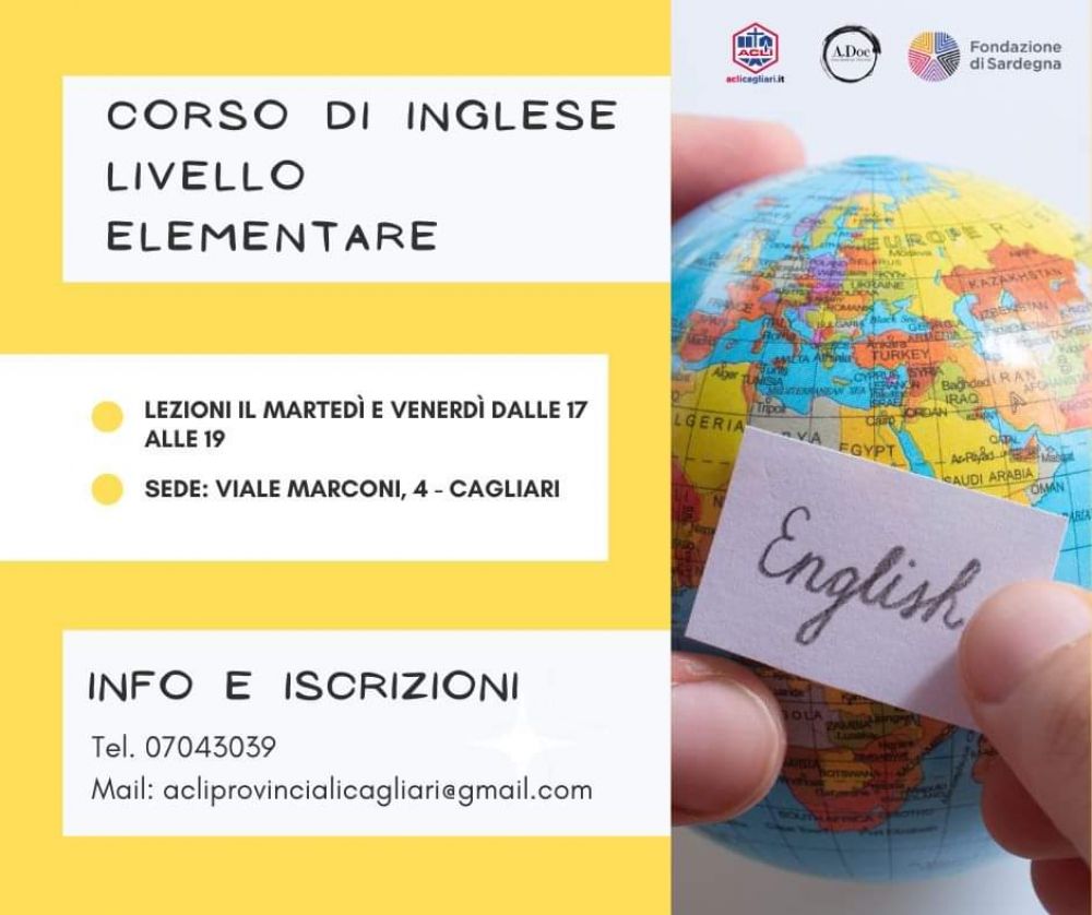 Corso di inglese (Livello elementare) - Acli Cagliari (CA)