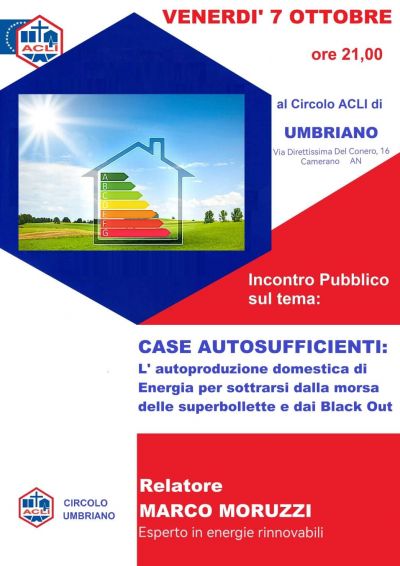Case autosufficienti - Circolo Acli Umbriano (TR)