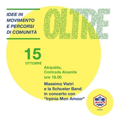 Massimo Vietri e la Schuster Band in concerto con &quot;Irpinia Mon Amour&quot; - Acli Avellino (AV)