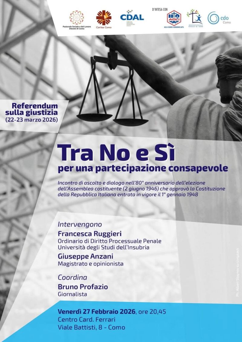 TRA NO E SI PER UNA PARTECIPAZIONE CONSAPEVOLE - ACLI COMO-SONDRIO APS