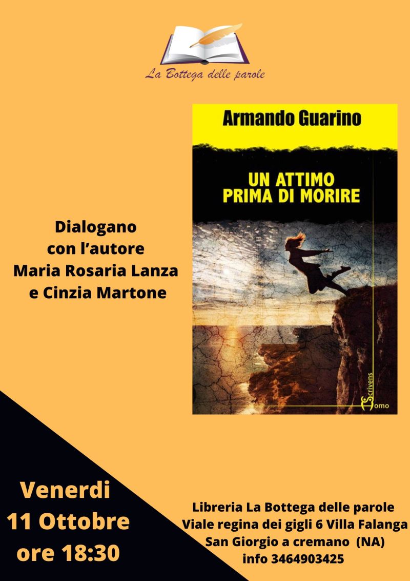 Presentazione libro "Un attimo prima di morire" - Ass. La Bottega delle parole aff. Acli Napoli (NA)