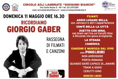 Ricordiamo Giorgio Gaber - Circolo Acli Lambrate (MI)