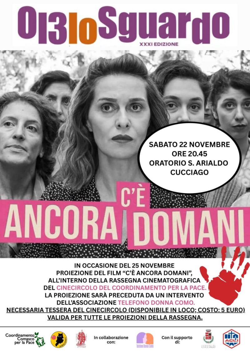 Proiezione film "C'è ancora domani" - Cucciago (CO) - Circolo Acli Cucciago (CO)