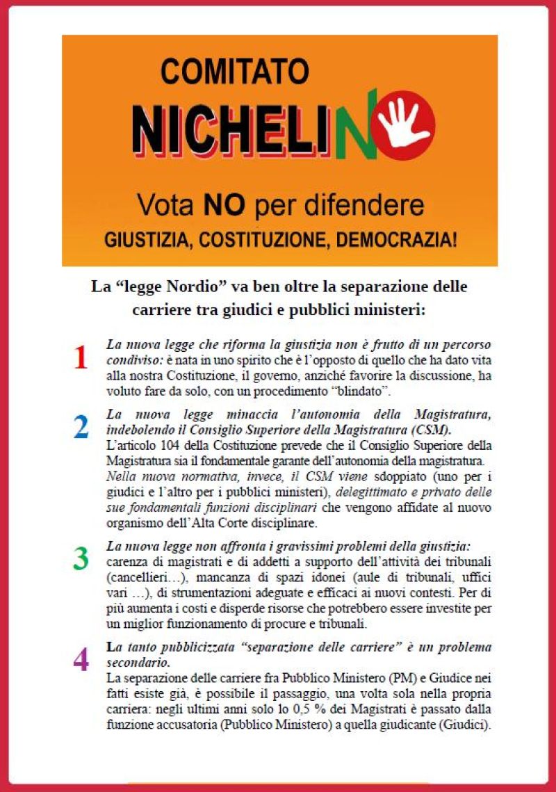 COMITATO NICHELINO - VOTA NO