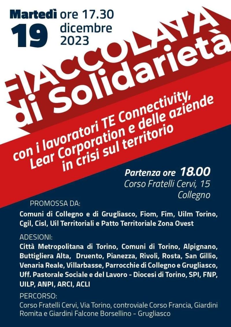 Fiaccolata di Solidarietà - Acli Torino (TO)