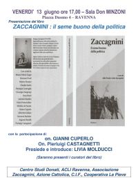 Zaccagnini: il seme buono della politica - Aldo Preda e Carlo Zaccagnini